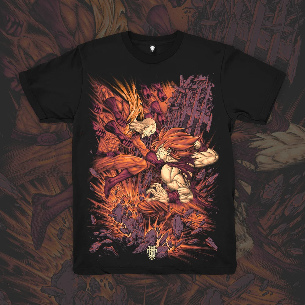 Hard Times Clothing - One Clear Winner T-Shirt (Goku vs Saitama)