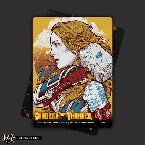 Trading Card - Goddess of Thunder - Hard Times Clothing